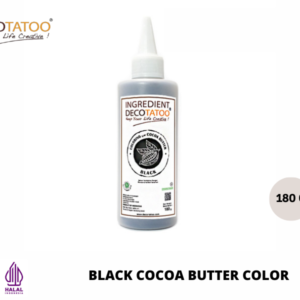 Food Coloring Decotatoo - Black Cocoa Butter Color 180 gr