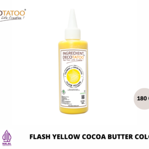 Food Coloring Decotatoo - Flash Yellow Cocoa Butter Color 180 gr