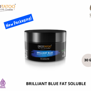Food Coloring Decotatoo - Oil Soluble - Brilliant Blue Color