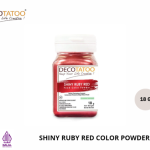 Food Coloring Decotatoo - Shiny Ruby Red Color Powder 18 gr