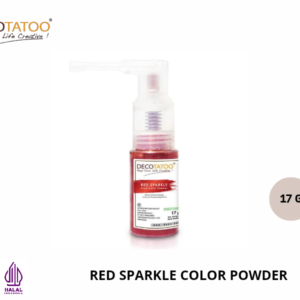 Food Coloring Decotatoo - Red Sparkle Color Powder 17 gr
