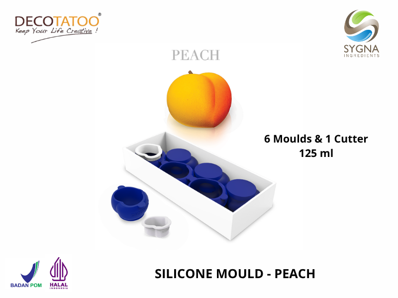 Peach Silicone Mould - 1 Box 6 Pcs