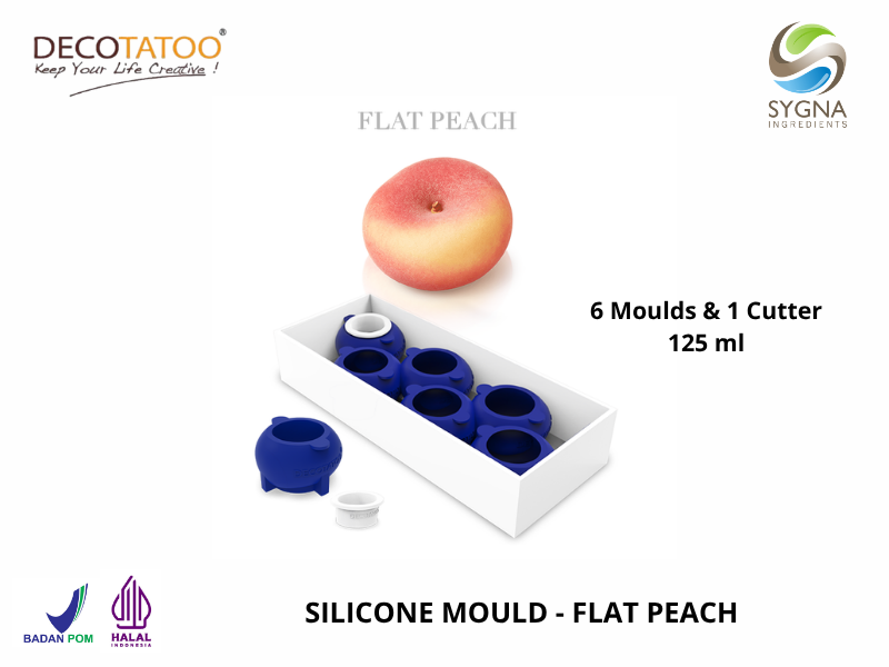 Flat Peach Essentials Silicone Mould - 1 Box 6 Pcs