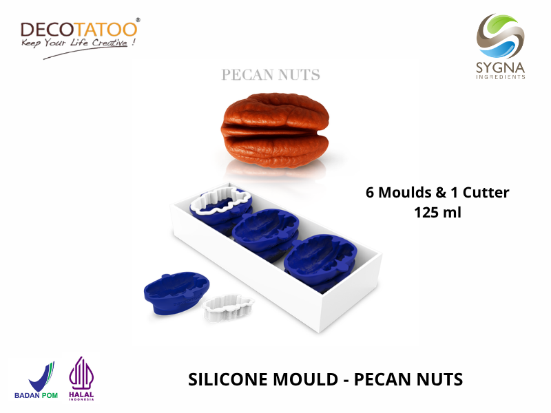 Pecan Nuts Essentials Silicone Mould - 1 Box 6 Pcs